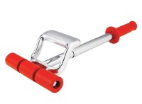 ROBERTS Extendible Floor Roller, 3 in Dia Roller, 7-3/8 in W Roller, Steel Roller, Twist-Lock Handle