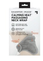 Sharper Image Calming Heat Neck Wrap Personal Electric Neck Heating Pad with Vibrations, 3 Heat & 3 Vibration Settings- 9 Relaxing Combinations On Working $79