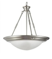 Miseno 18W Medium E-26 3-Light Pendant in Brushed Nickel New In Box $199