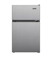 Magic Chef 3.1 cu. ft. 2-Door Mini Refrigerator in Stainless Steel Look with Freezer $299