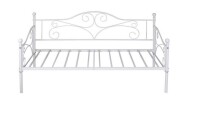 Vecelo Metal Daybed Frame, White Modern Twin Daybed Frame, Child Bed Sofa Multifunctional Mattress Foundation, Steel Slats New In Box $299