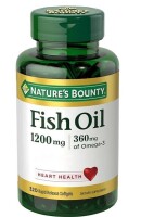 Nature's Bounty Fish Oil, Dietary Supplement, Omega 3, Supports Heart Health, 1200mg, Rapid Release Softgels, 320 Ct