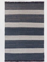 Threshold Designed with Studio McGee 5'x7' Highland Hand Woven Striped Jute/Wool Area Rug Blue New $199