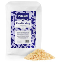 Petpost Pine Bedding for Small Animals - Bulk Package of Low Dust, Soft Wood Shavings for Rabbits, Hamsters, Gerbils, Guinea Pigs, & Hedgehog Habitats - 2.3 cu.ft. Compressed Bag Expands to 6 cu.ft. New $89