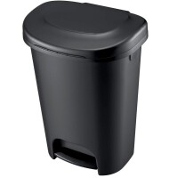 Rubbermaid Classic Step-On Trash Can with Lid, 13-Gallon, Black, Easy Clean Wastebasket for Home/Kitchen/Bedroom/Office/Garage $79