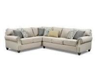 Lane Home Furnishings Living Room Sofa Sectional - Navarre Alabaster/Kenya Alabaster/Kerra Onyx/Callard Onyx Brand New $2999