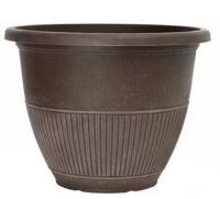 Southern Patio 12 in. Rene Bark Brush Plastic Planter New $79