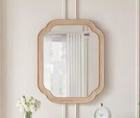 StyleWell Medium French Country Natural Wood Framed Mirror (24 in. W x 30 in. H) New In Box $299