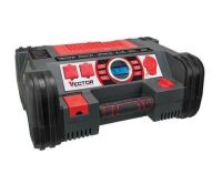 Vector 1200 Peak Amp Automotive Jump Starter, Portable Power - 10W USB Port, 500W Inverter, 120 PSI Air Compressor New In Box $219