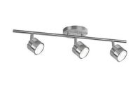 Kuzco Lighting Lyra 22 in. 3 Light 17-Watt Brushed Nickel Integrated LED Track Light New In Box $329