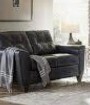 Lane Home Furnishings Soft Touch Onyx Genuine Leather Loveseat, 2024-02 Brand New $999