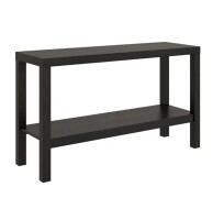 Mainstays Parsons Console Table, Black Oak New In Box $199