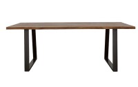 Coaster Ditman 80-Inch Live Edge Dining Table Grey Sheesham New in Box $1799