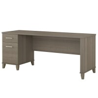 Bush Furniture Somerset 72" Single Pedestal Desk, Ash Gray, New in Box $399