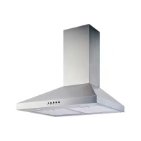 Vissani Siena 30" 350CFM Convertible Pyramid Wall Mount Range Hood in Stainless Steel with Charcoal Filter and LED Lighting $399