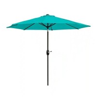 WESTIN OUTDOOR Tristen 9' Aluminum Tilt Patio Umbrella in Turquoise, New in Box $199