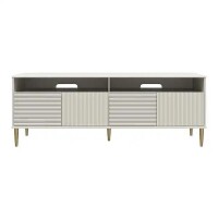 Daphne 62.4" Taupe TV Console Fits TV's up to 65" with Doors, New in Box $599