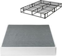 ZINUS 9" Metal Smart Box Spring with Quick Assembly, Mattress Foundation, Strong Metal Frame, Easy Assembly, California King, New in Box $299