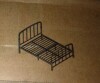 DHP Lafayette Metal Platform Bed with Rustic Style Curved Headboard and Footboard, Adustable Base Height for Underbed Storage, No Box Spring Needed, Full, Bronze, New in Box $399 - 2