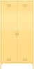 Novogratz Cache Tall 2 Door Metal Locker Cabinet, Yellow, New in Box $599