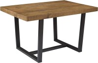 Walker Edison Andre Modern Solid Wood 52" Dining Table, Rustic Oak, New in Box $399