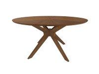 Modrest Prospect Modern 47" Round Walnut Dining Table, New in Box $699