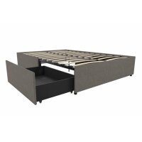 DHP Maven Platform Bed with Storage, Full, Gray Linen, New in Box $399