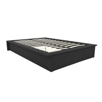 Dorel Maven Full Upholstered Platform Bed in Gray Linen, New in Box $499