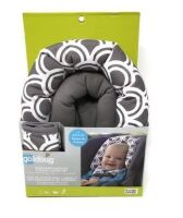 Goldbug Duo 4 PC Head Support & Strap Cover Set for Infants/Babies- Grey & White New In Box $79