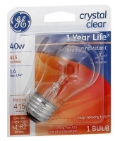 GE 40 Watt 415 Lumens Crystal Clear Ceiling Fan Incan Bulb New In Box