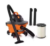 Ridgid 6 Gallon 3.5 Peak HP NXT Shop Vac Wet Dry Vacuum with General Debris Filter, Locking Hose and Accessory Attachments On Working $199