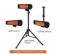 Heat Storm Tradesman 1500-Watt Electric Outdoor Infrared Quartz Portable Space Heater with Tripod, Wall and Ceiling Mount New In Box $239