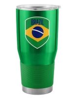 Brazil Soccer Team 30oz Stainless Steel Tumbler / LOGO Brands USA Soccer Tie-Dye 12 oz. Slim Can Coozie / Assorted New Assorted $69