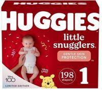 Huggies Little Snugglers Baby Diapers Size 1, 198 Count / Earth & Eden Baby Diapers Size 1, 176 Count New In Box Assorted