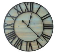 Sorbus 16-Inch Large Wall Clock - Centurian Roman Numeral Style - Modern Home Decor - Metal Wood Decorative Analog Clock New In Box $79