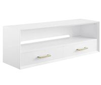 Classic Brands Canton 2 Drawer Top Storage Hutch, White New In Box $299