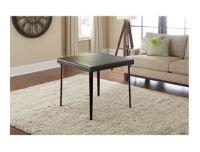 Cosco 32" Square Wood Folding Table with Vinyl Inset, Espresso New In Box $199