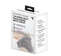 Sharper Image Calming Heat Neck Wrap Personal Electric Neck Heating Pad with Vibrations, 3 Heat & 3 Vibration Settings- 9 Relaxing Combinations New In Box $79