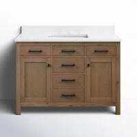 Borch Lane Fiddlewood 48" Single Bathroom Vanity With Top New in Box $2199