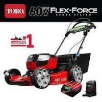 TORO 21466 60V Max* 22 in. (56cm) Recycler® w/Personal Pace® & SmartStow® Lawn Mower With Battery, Charger and Bag New $999.99