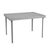 COSCO 3'8" x 2'8" Rectangle Wood Folding Dining Table, Gray Woodgrain, New in Box $399