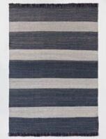 Threshold Designed with Studio McGee 5'x7' Highland Hand Woven Striped Jute/Wool Area Rug Blue New $199