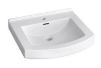 PROFLO Otter Creek 20" Rectangular Vitreous China Pedestal Bathroom Sink with Overflow and 1 Faucet Hole New In Box $399