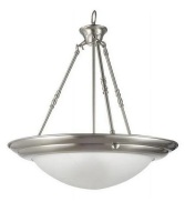 Miseno 18W Medium E-26 3-Light Pendant in Brushed Nickel New In Box $199