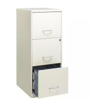 Space Solutions 18 Inch 3-Drawer Vertical Organizer Cabinet for Office, White $339