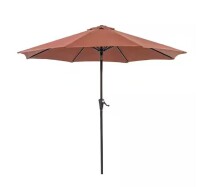 Leisure America l Ermine 9ft. Steel Market Tilt Patio Umbrella in Red With Carrying Bag New In Box $199