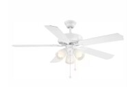 Hampton Bay Brookhurst 52 in. LED Indoor White Ceiling Fan with Light Kit New In Box $199