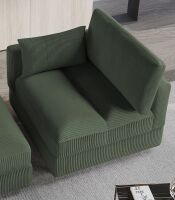 Wade Logan Ashira Chair in Green Corduroy $499.99