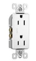 Legrand Radiant 885TRWCP7 15 Amp Tamper Resistant Decorator Duplex Outlet, Side Wire or Push Wire, White New