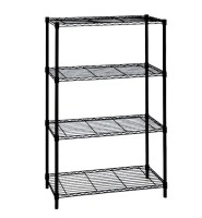 HDX 4-Tier Steel Wire Shelving Unit in Black (36 in. W x 54 in. H x 14 in. D) New Open Box $199